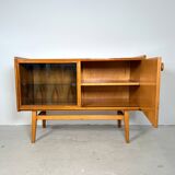 Vintage sideboard/television stand, high-gloss walnut, Bilea