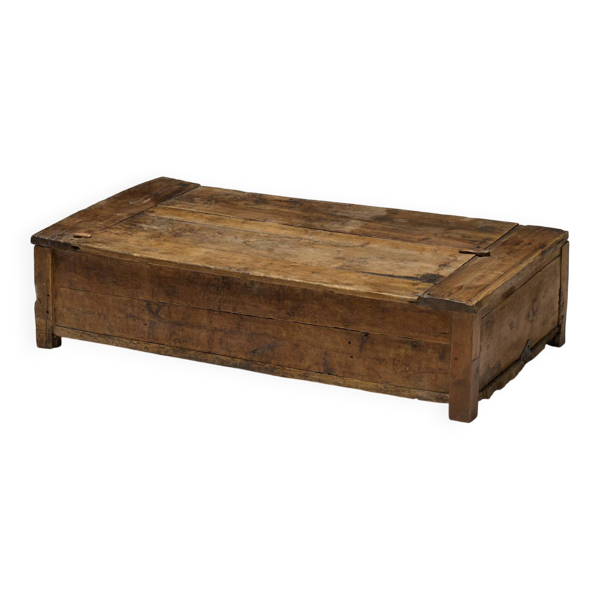 Table basse en chêne rustique vernaculaire, France, 20e siècle