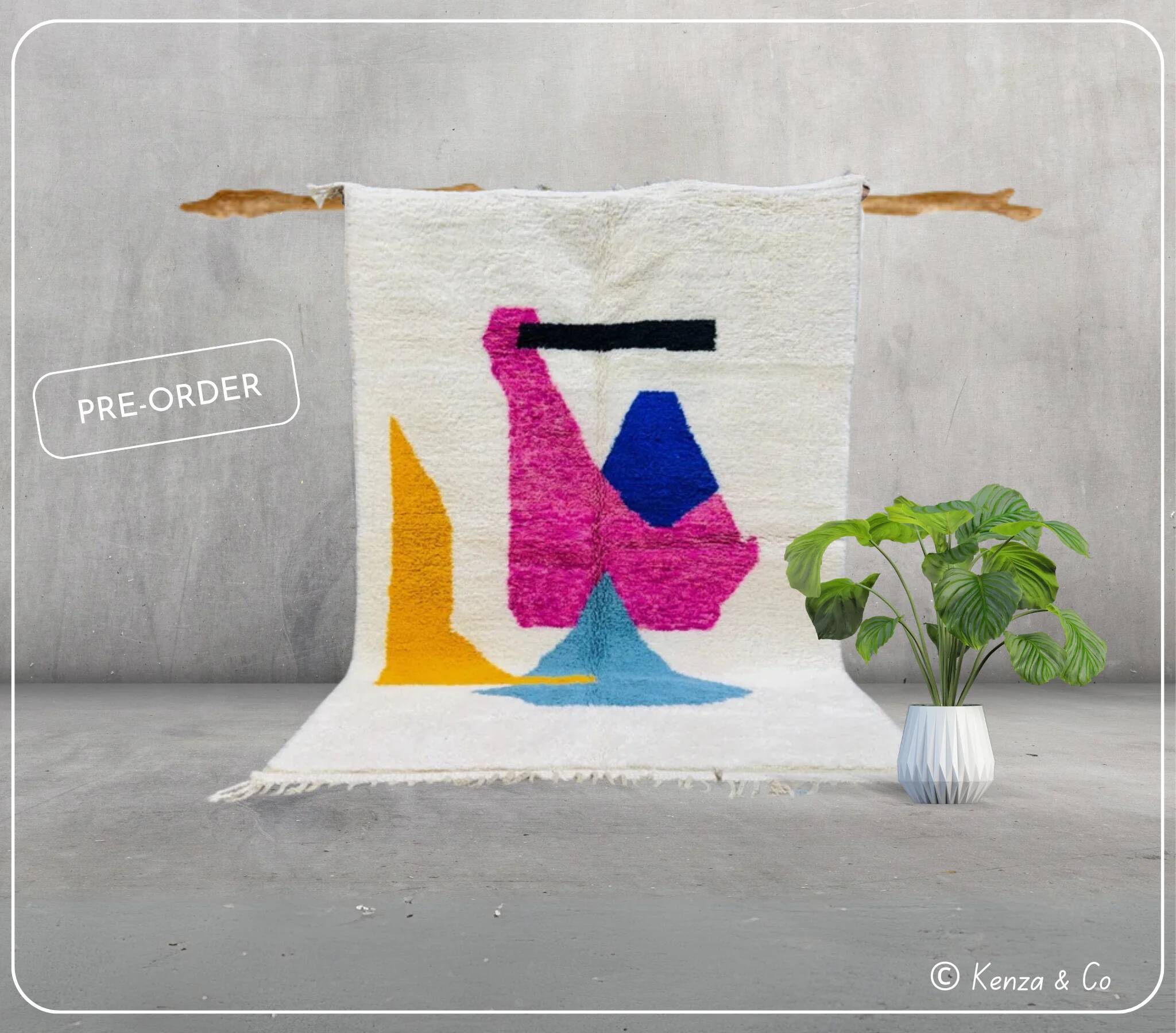 Tapis Azilal fait main – Pré-commande #AZ040