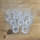 10 large vintage striped glasses