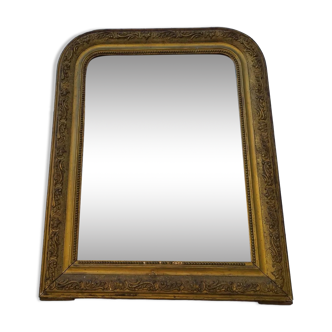 Miroir style Louis Philippe bois doré vintage