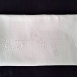 Linen tablecloth with embroidery and openwork 1.55 x 2.75 m
