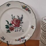 Set of 6 old flat ceramic plates VILLEROY and BOCH "Alt Strassburg"