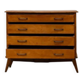 Commode scandinave vintage en chêne massif, années 60