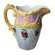 Art nouveau floral decorated barbotine pitcher