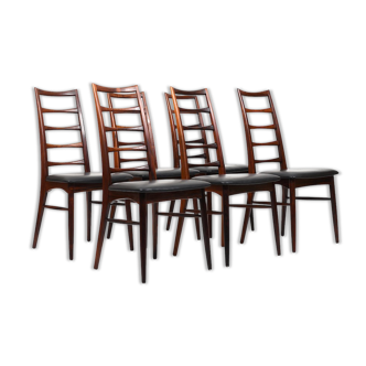 Danish Set of 6 Lis Chairs by Niels Kofoed 1961