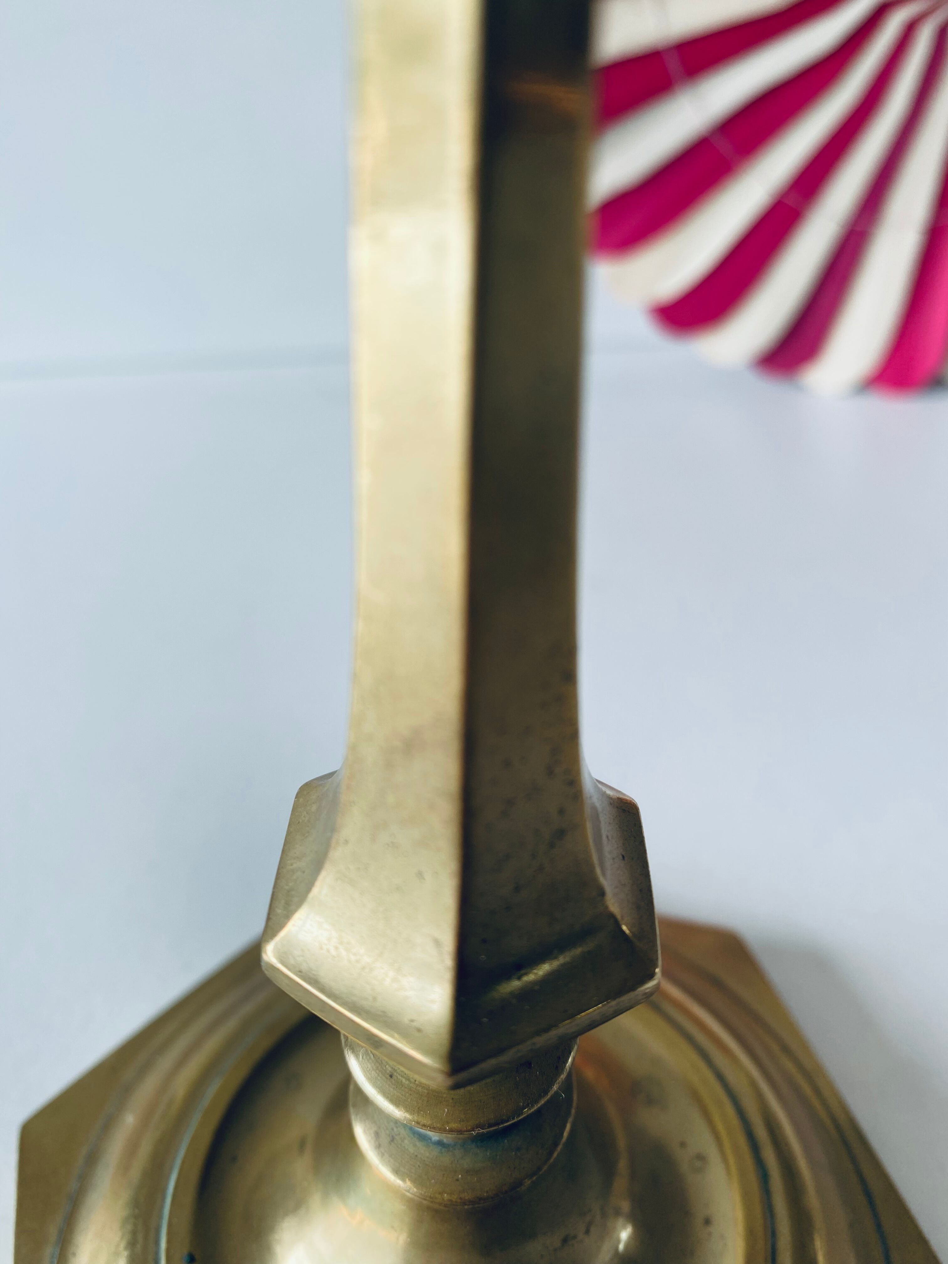 Antique bronze candle holder