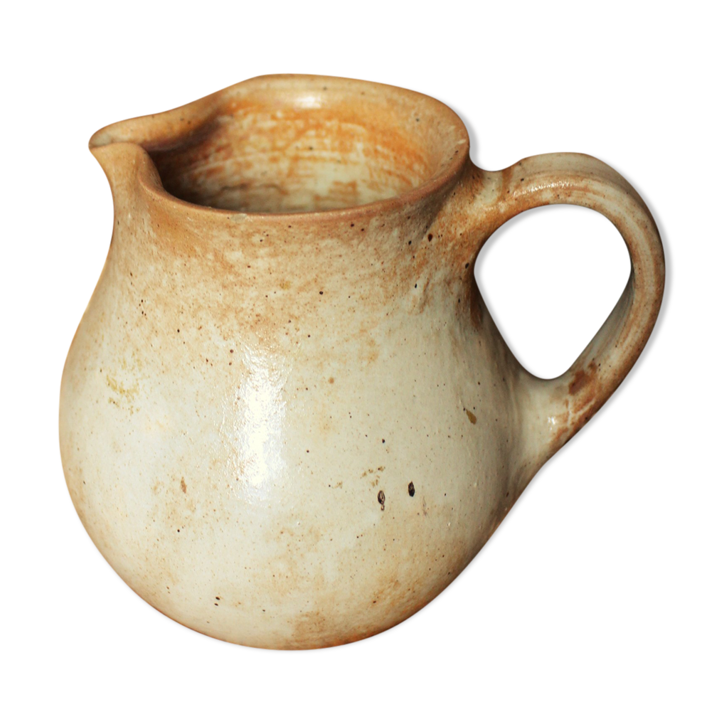 Pitcher Vintage sandstone handle beak pourer