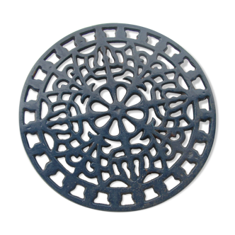 Blue cast iron underside