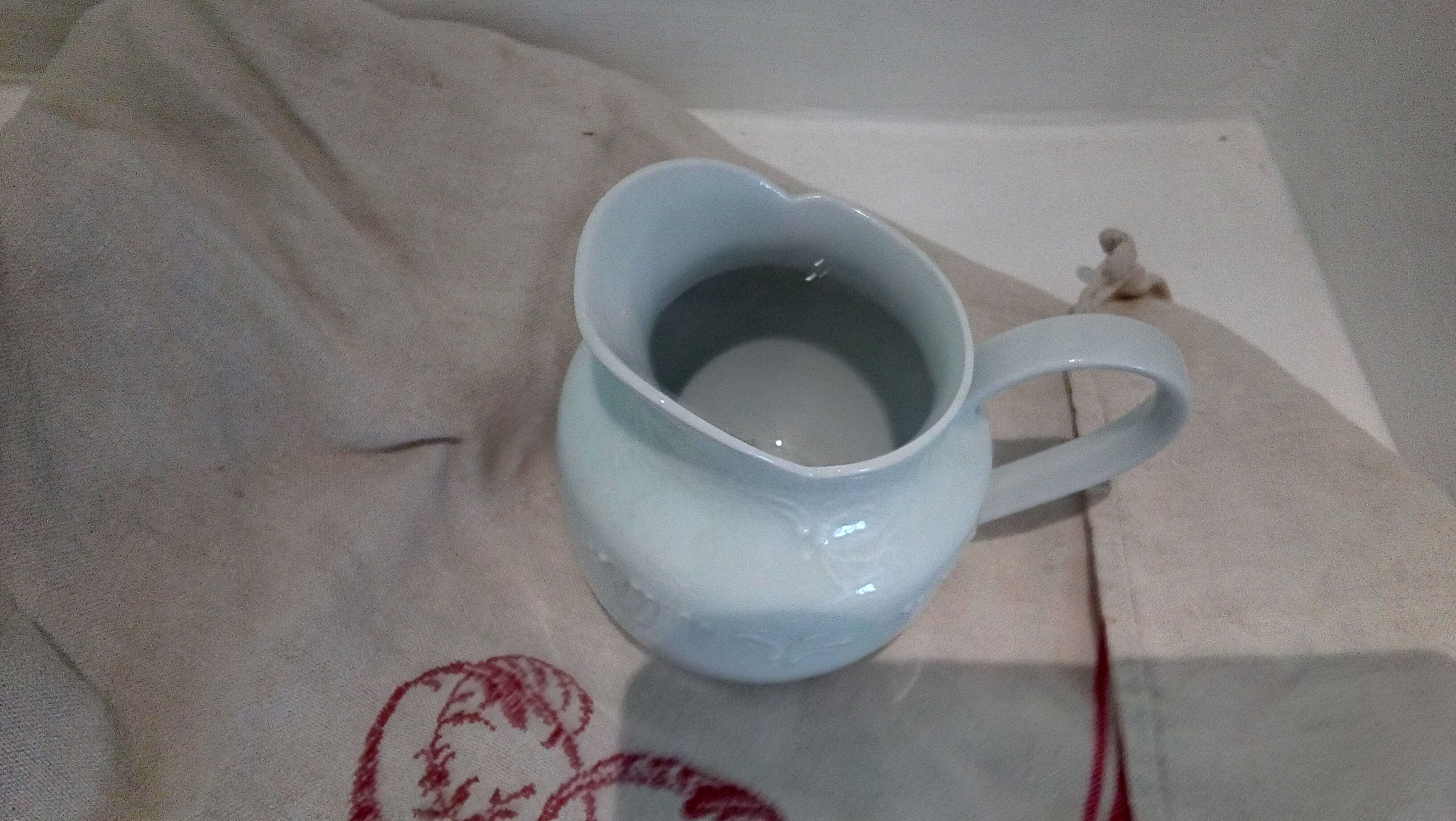 Creamer milk jar in white porcelain