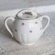 Vintage earthenware sugar bowl Moulin des Loups “Normandy”