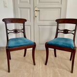Paire de chaises en acajou XIXème siècle