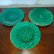 3 Old plates Gien France Creation Primefleur