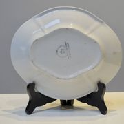 Vintage glazed ceramic butter dish - Manufacture Impériale de NImy