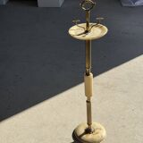 Marble and brass standing ashtray H74 D17