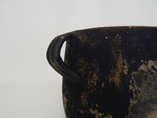 Pot de cuisson, cache pot en terre cuite,vernissé. JB Hughes Vallauris