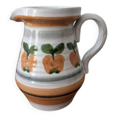 Pichet en céramique motif pommes