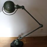 JIELDE 2-arm green lamp, 1960s square foot