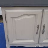 Sideboard style Louis XV light gray