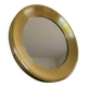 Modern round brass mirror from the mid-century by Glasmäster in Markaryd, Sweden, 1960s.
