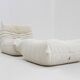Vintage Togo chair with ottoman 1980s by Michel Ducaroy for Ligne Roset