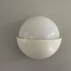 Round wall lights, small and large, in white metal by Bega, 1970s, Germany.