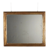 Antique lacquered and gilded wooden mirror, Italy, 19th century