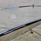 Vintage glass and chrome drinks trolley / tea trolley / side table