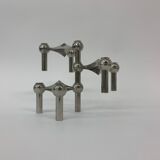 Set of 3 Candlestick by Fritz Nagel & Ceasar Stoffi and manufactured by BMF 1960’s