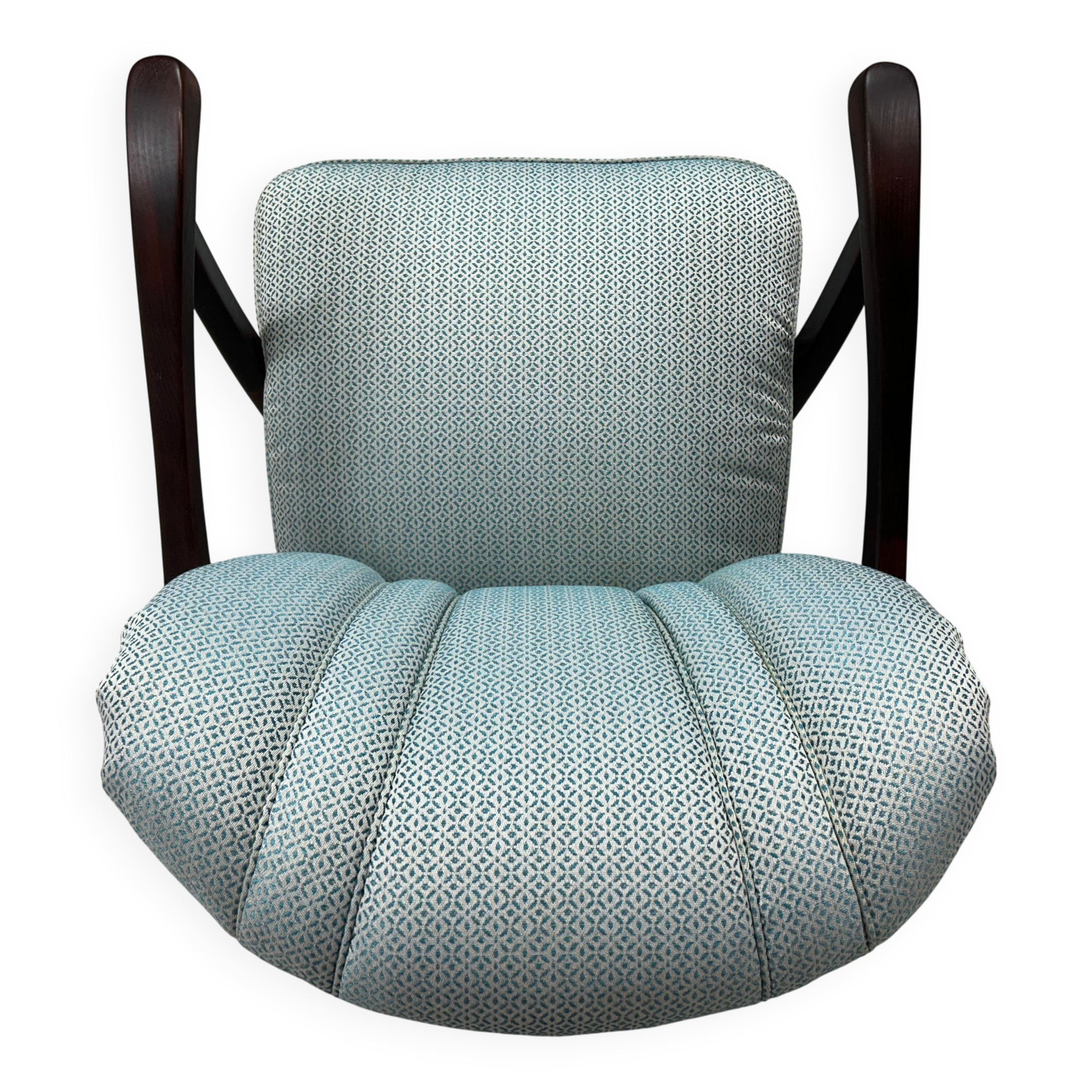 Art Deco blue club chairs