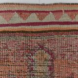 2x12 shades of pale orange vintage runner rug