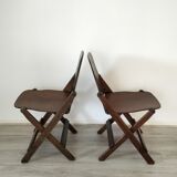 Folding chairs in US armed wood