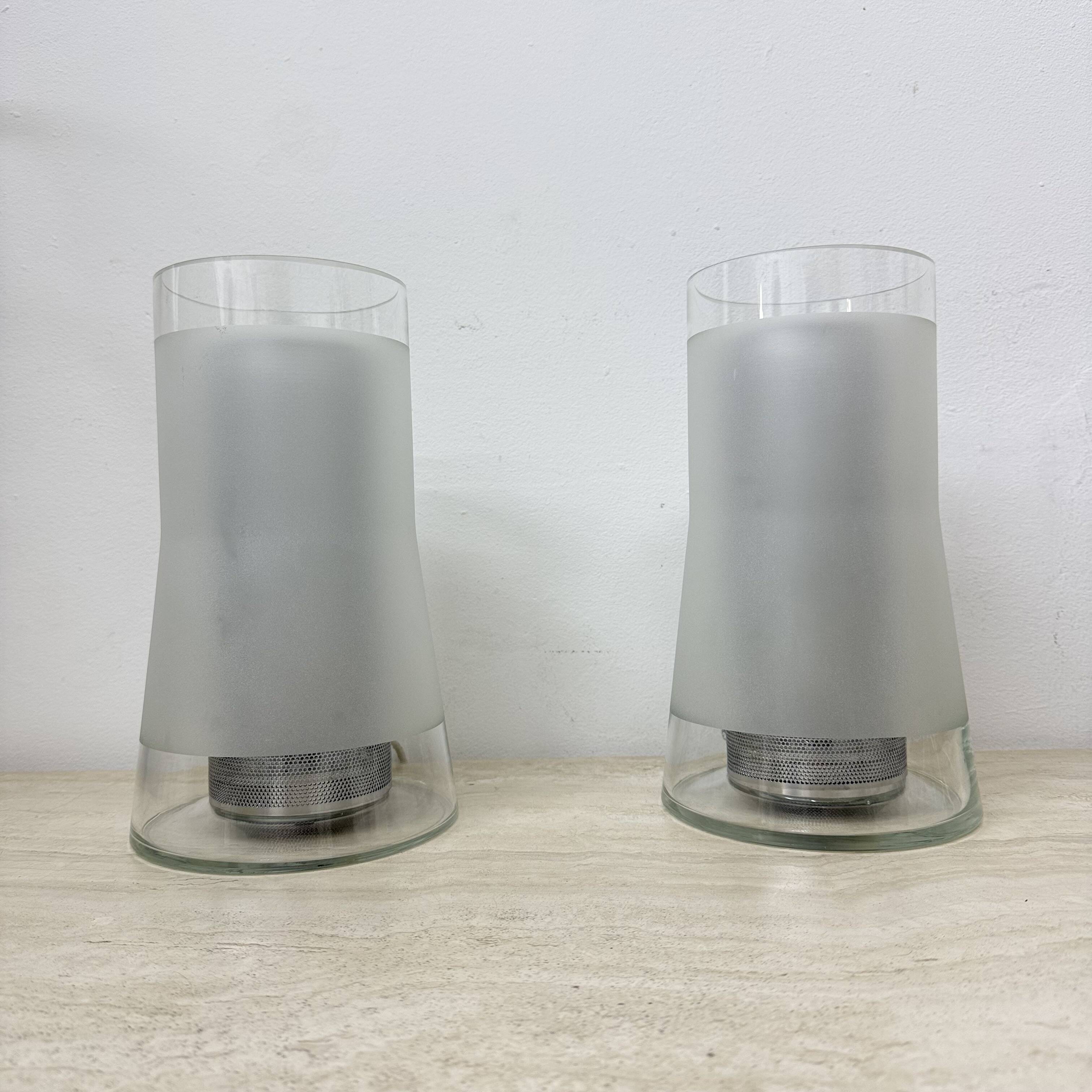 Vintage IKEA 80s table lamp B9919 – hand made frosted glass with diffuser