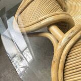 Vivai del sud “flower” rattan coffee table