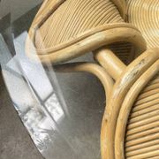 Vivai del sud “flower” rattan coffee table