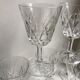 Set of 7 glasses of wine / crystal water 60s