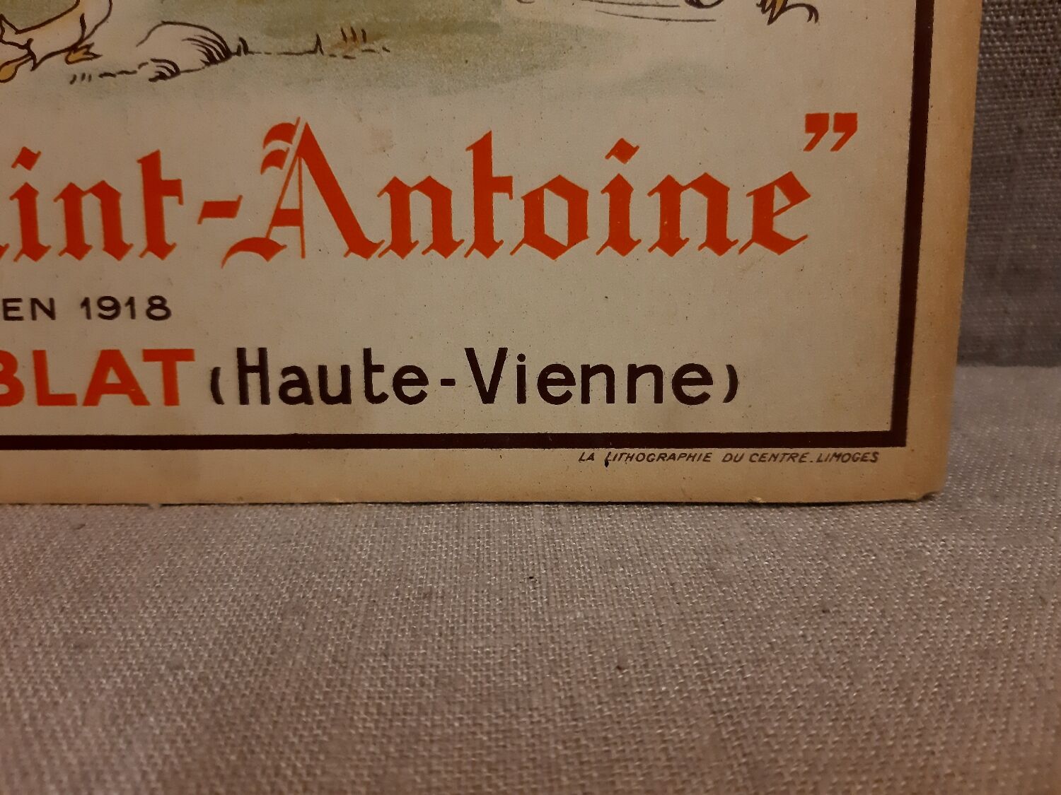 Old advertising poster