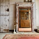 The large patinated trumeau mirror