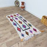 Handmade wool Berber rug 165 X 70 CM