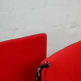 Pair of red Arflex armchairs. Italy, circa 1980