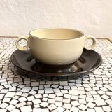 Bouillon with saucer designed by W. Karnagel Rosenthal Studio-line, Germany 1970s.
