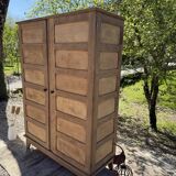 Renovated antique wooden wardrobe