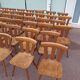 Set of 60 bistro cafe bar restaurant chairs - wood - vintage