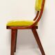 Chaise Mid-Century Moderne, Velours Vert Citron, FR Dedar, Pologne, Années 1960