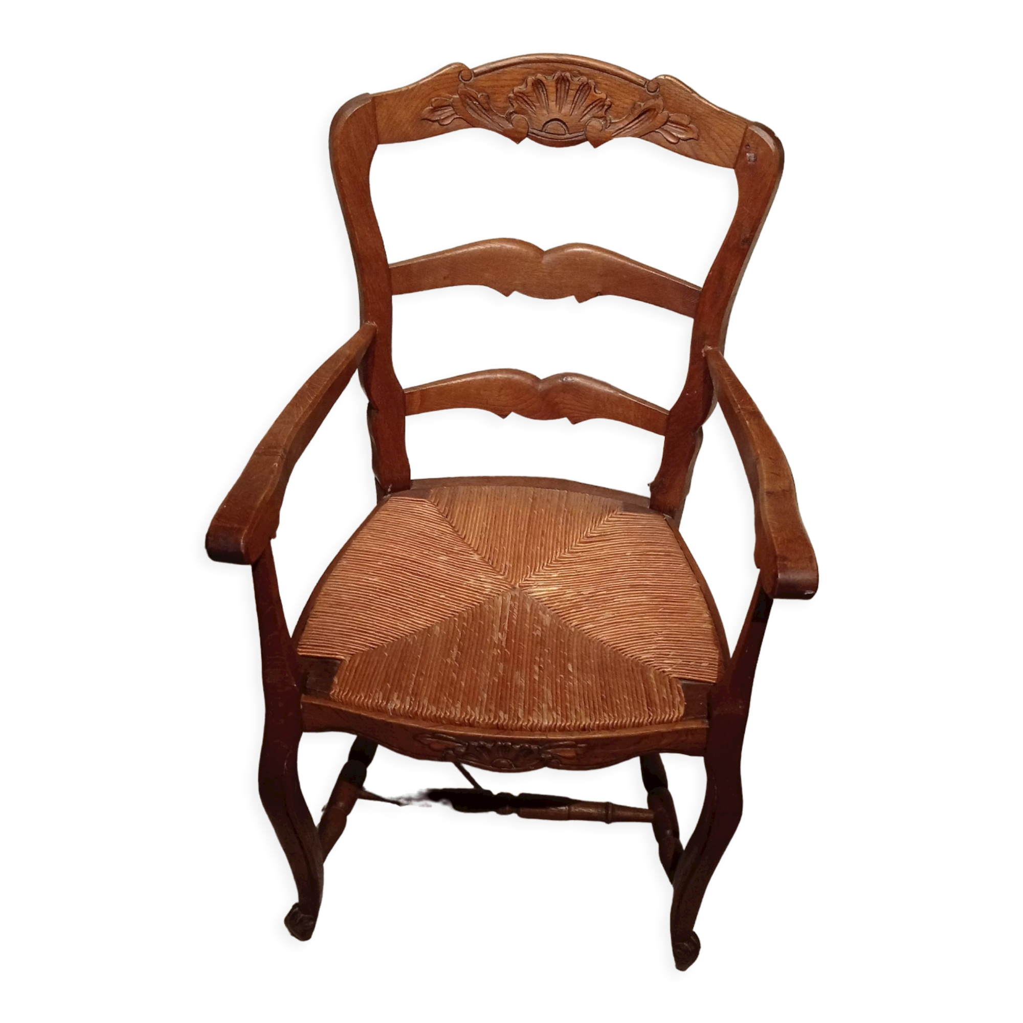 Antique mulched armchair