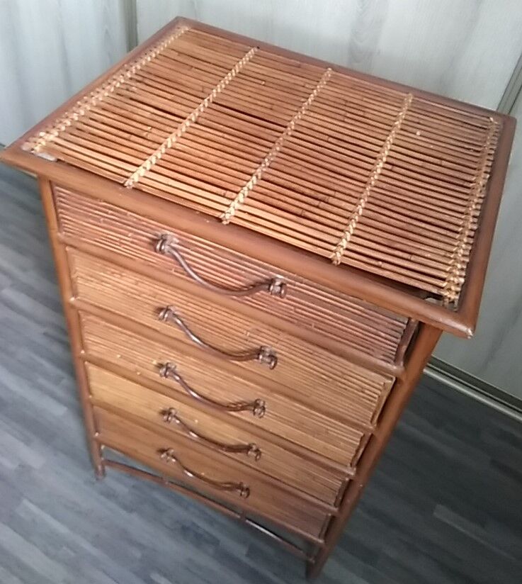 Chiffonnier en rotin