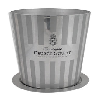 champagne bucket with its aluminum tray "GEORGE GOULET"!  House founded in 1870!