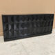 Brutalist black oak sideboard