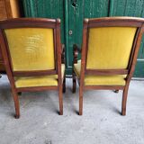 Pair of armchairs with mahogany restoration of the XlX th century