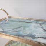 Service vintage gold and onyx effect